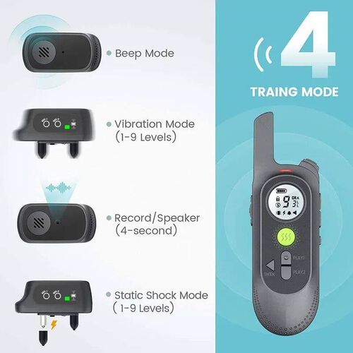 Dog Training Collar with Remote Voice Commands Shock Collar - 图0