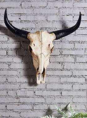 墙饰挂饰饰壁羊头骨摆件挂件挂复古欧物式AMT壁创意动墙壁饰品羊