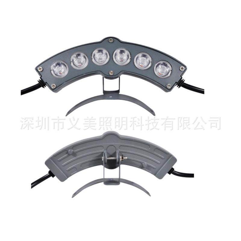 古建筑凉亭弧形led月牙灯瓦楞灯户外防水瓦片装饰灯6w9w屋顶射灯,淘宝优惠券,粉丝福利购,淘宝优惠卷