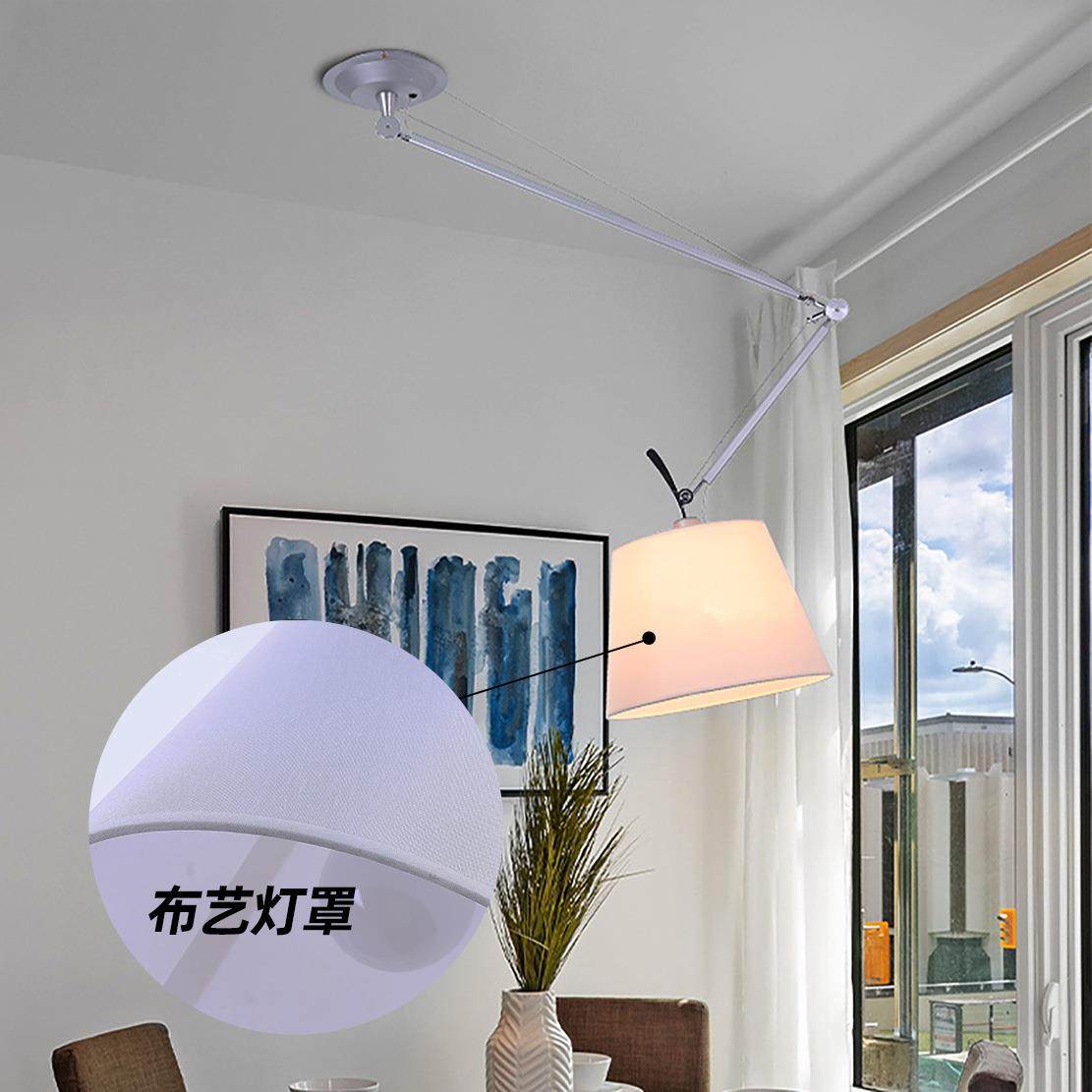 意大利机械臂长臂吸顶灯餐厅书房客厅吊灯可调节折叠伸缩双头吊灯,淘宝优惠券,粉丝福利购,淘宝优惠卷