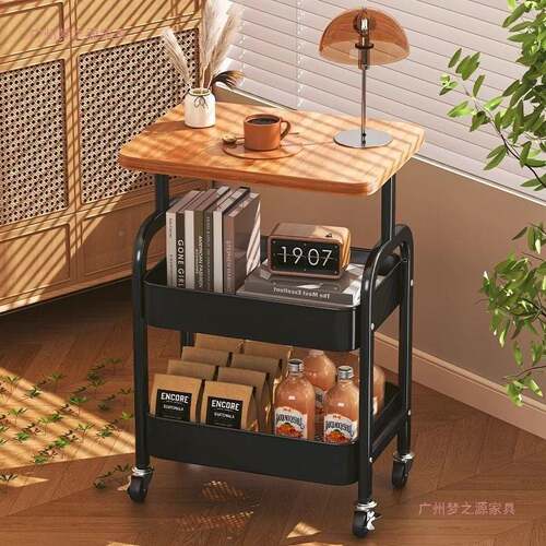 家小推车床头可移动零食收纳置物架落地10075732几床边茶小用子客 - 图2