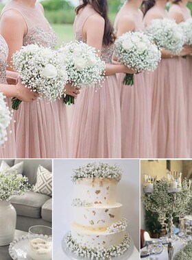 1/3/5pcs 52cm White Baby Breath Artificial Flowers Gypsophil