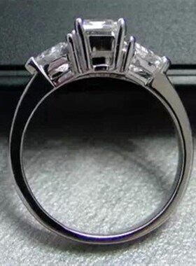 TR239 Luxury NSCD Synthetic  Gem Hot Celebrity Engagement Ri