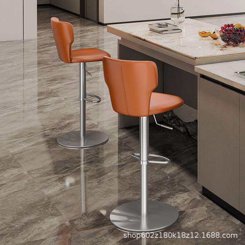 现代简约吧台椅椅子网红升降旋转靠背椅轻奢家用高脚凳酒吧凳7107,淘宝优惠券,粉丝福利购,淘宝优惠卷