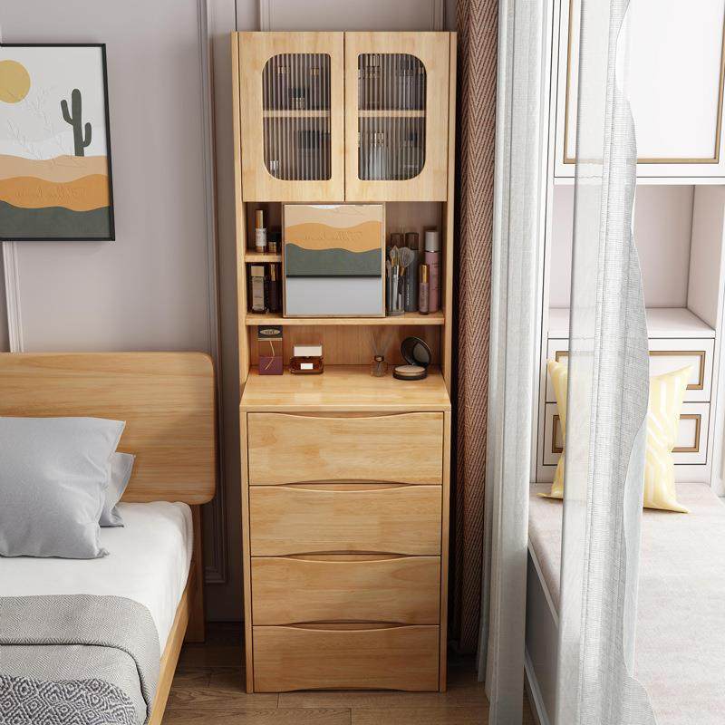 小户型家用斗柜梳妆台一体多功能置物柜卧室床头带移动镜化妆桌子,淘宝优惠券,粉丝福利购,淘宝优惠卷