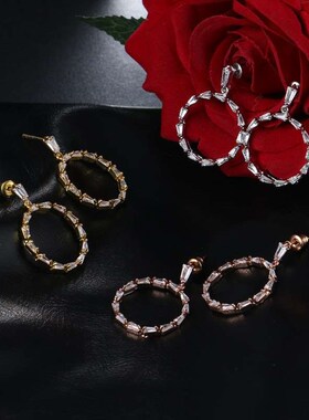 Fashion personality cute small whirlwind zircon female beaut