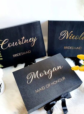 Personalized Name er for Wedding Bridal Shower Gift Box Deco
