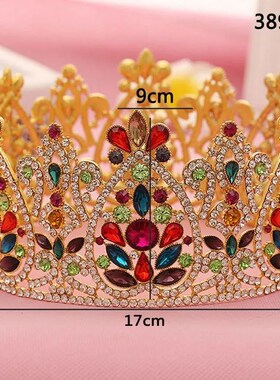Large Luxurious Crystal Wedding Bridal Queen Tiara Crown For