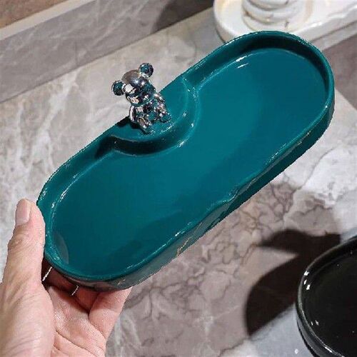 Bathroom Countertop Shelf Ceramic Tray Storage Finishing - 图3