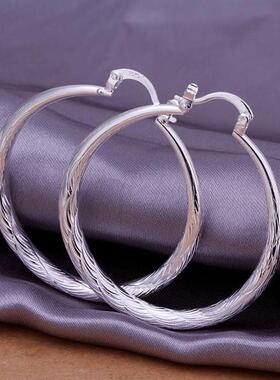 Silver color  top quality fashion design round women lady we