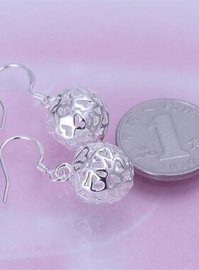 Women lady lovely fashion high quality silver color ball par