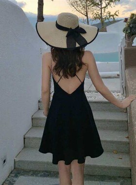 scheming little black dress dress short hepburn style short