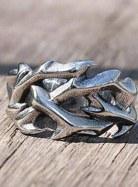 Vintage Hollow Out Design Crown of Thorns Rings For Men Wome