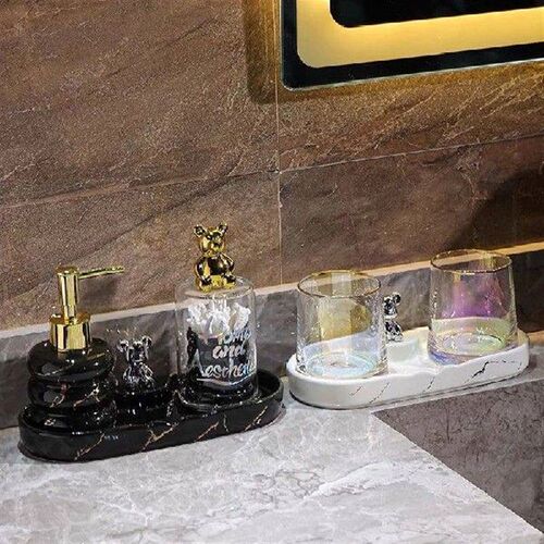 Bathroom Countertop Shelf Ceramic Tray Storage Finishing - 图1