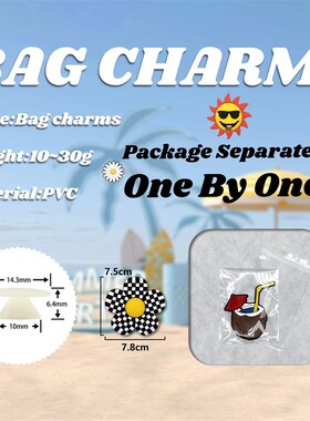 1pcs Black Latin Alphabet Charms For Beach Bag Accessories R