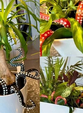 跨境Set of 7 Sea monster Tentacles海怪章鱼触手7件套花盆摆件