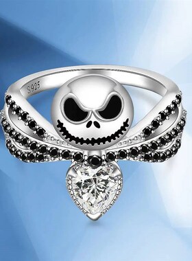 Jack Skull Ring The Nightmare Before Christmas Black Enamel