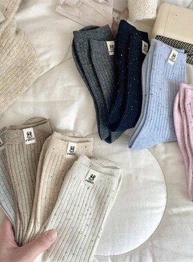 Womens Socks Korean Style rendy Breathable Casual Dots Cart