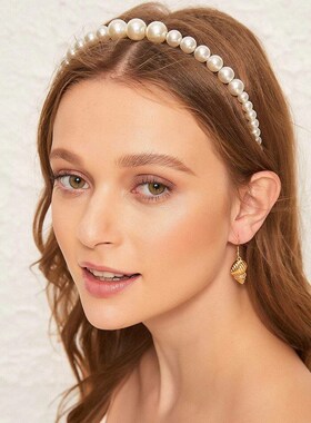 Pearl hair hoop princess temperament headdress headband 头箍