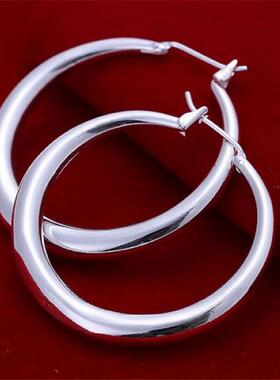 factory price E20 wholesale circle hook silver color earring