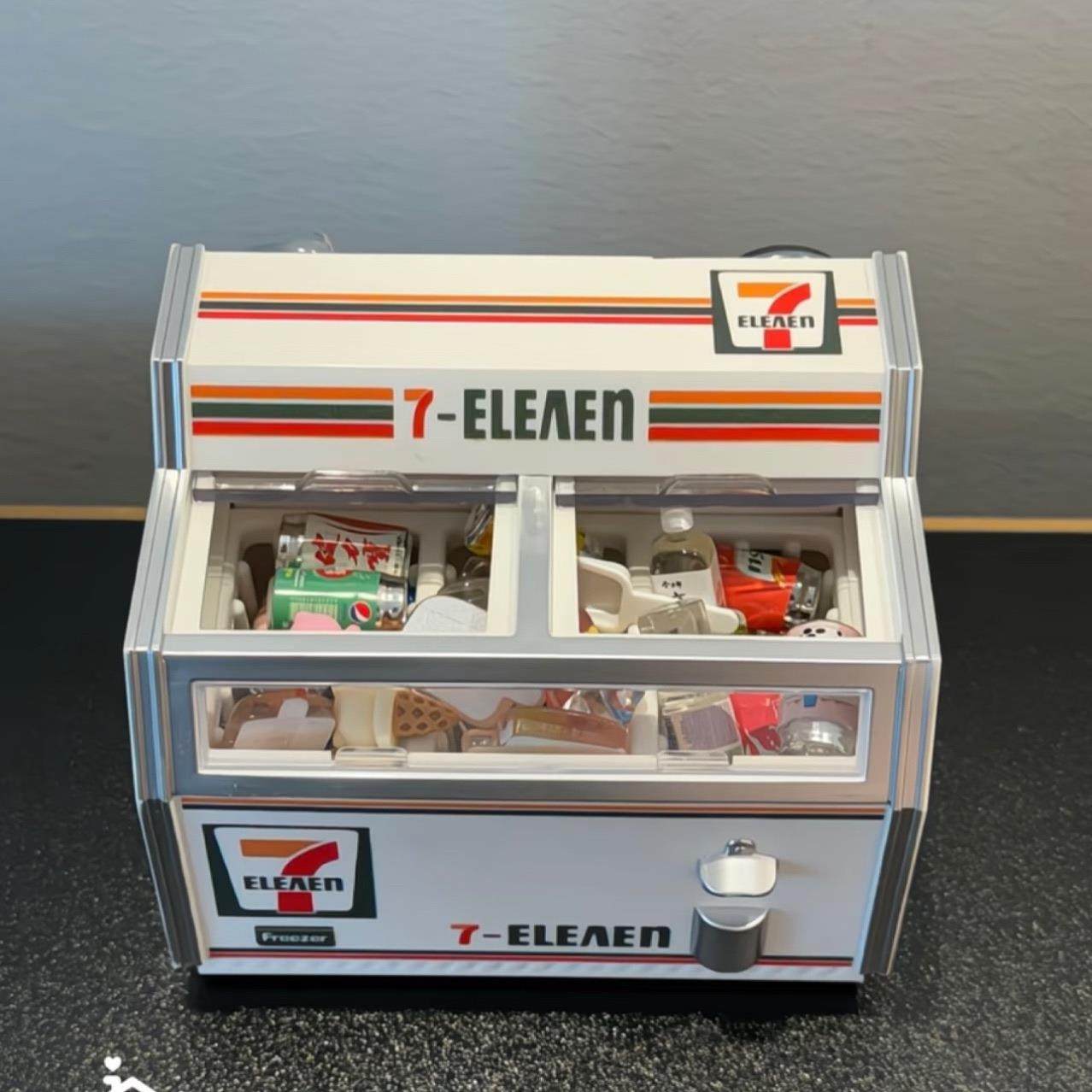 爆款711微缩卧式小冰柜冰箱贴可开灯迷你冰箱家饰软装搭配套装,淘宝优惠券,粉丝福利购,淘宝优惠卷