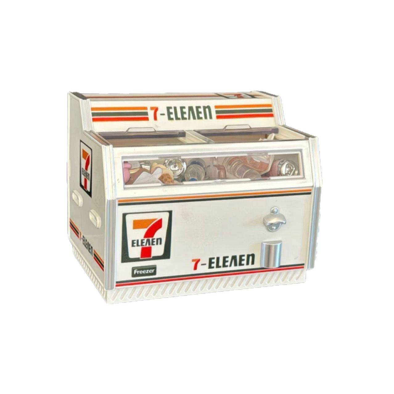 爆款711微缩卧式小冰柜冰箱贴可开灯迷你冰箱家饰软装搭配套装,淘宝优惠券,粉丝福利购,淘宝优惠卷