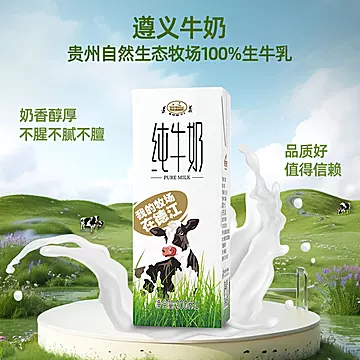 奶香醇厚一口就爱上！遵义纯牛奶200ml*10盒[6元优惠券]-寻折猪