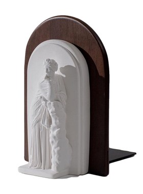 实木书立创意人像书挡法式摆件软装卧室客厅玄关书柜桌面家居饰品