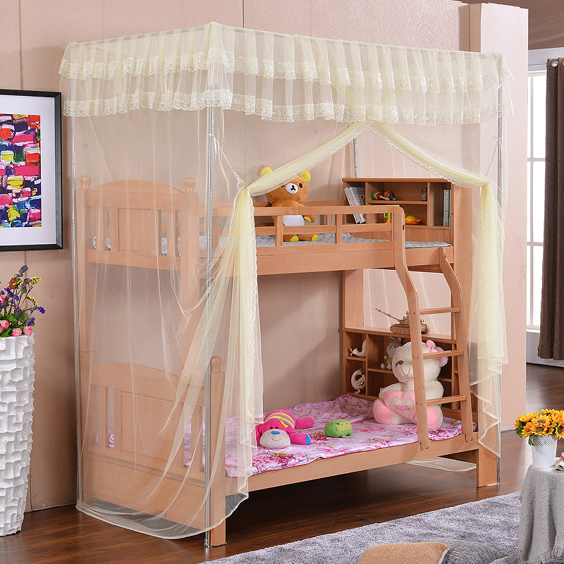 子母床蚊帐实木层高低床学生儿童梯形上下铺一体蚊帐0.9/1.2m米,淘宝优惠券,粉丝福利购,淘宝优惠卷