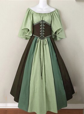 Medieval Vintage Elf Fairy Elven Costume For Women Princess