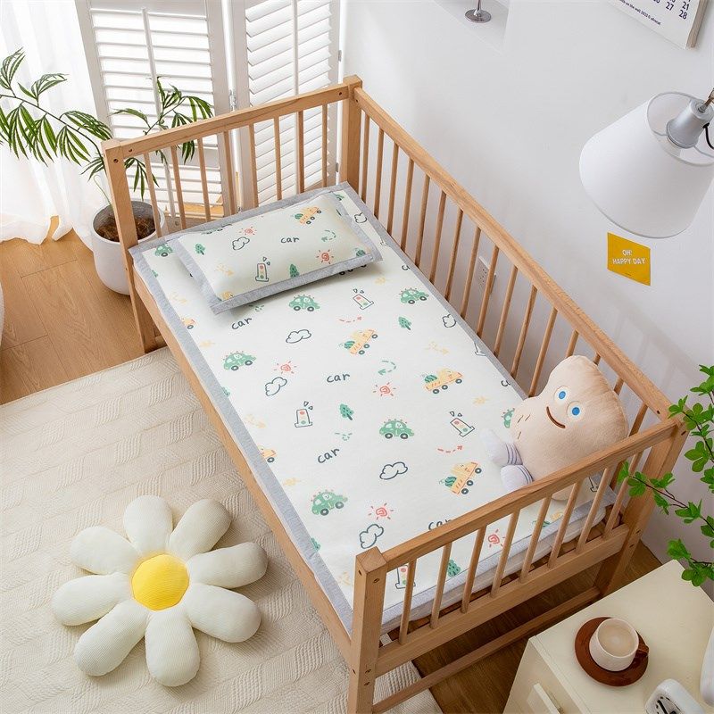 类母婴级夏季儿童凉席可爱卡通幼儿园冰丝席两件空调席可机洗,淘宝优惠券,粉丝福利购,淘宝优惠卷