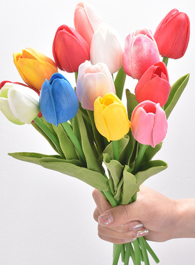 3/5/10PCS Tulips Artificial Flowers Real Touch Flowers Tulip