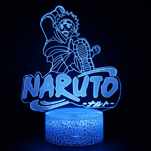 Naruto火影忍者Uzumaki Led Night Light夜灯Bedroom Nightlight - 图0