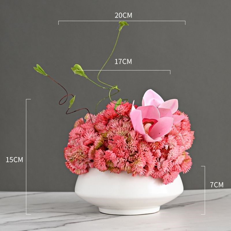 样板间高大尚假花摆设高端摆件花餐桌花售楼处装饰花卉仿真花高档,淘宝优惠券,粉丝福利购,淘宝优惠卷