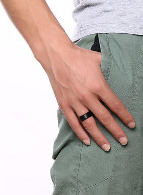 Fashion Charm Jewelry ring men stainless steel Black Rings