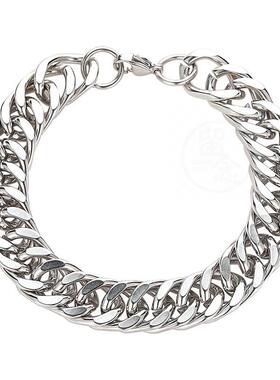 。Brlet female mens chain couple Brlet simple titanium stee