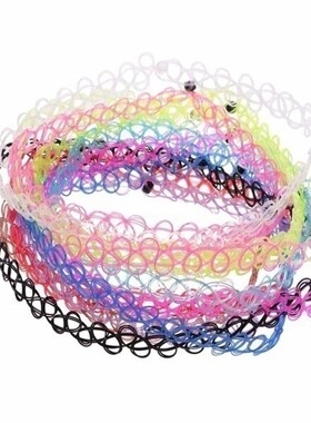 Delysia King 12 Pieces / Set Gothic Punk Elastic Hollow Choc