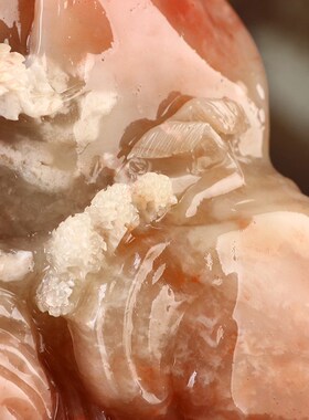 威弗列德寿山石雕刻摆件鸡血原石客厅手工玉石印章田黄石