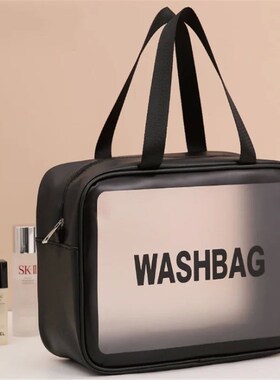 Women Portable Travel Wash Bag Female Transparent Waterproof