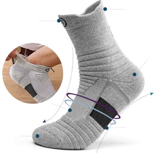 3pairs/Lot Mens Socks Compression Stockings Breathable Bask - 图2
