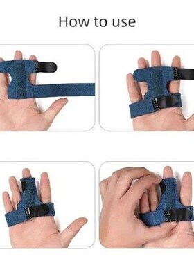 1PC Blue Cloth Trigger Finger Splint Straighten Broken Bent