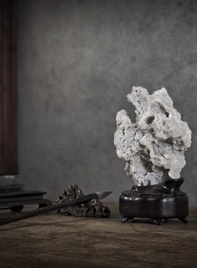 园冶志 文人空间 太湖石 苏工底座 家居摆件饰品茶室书房精品奇石