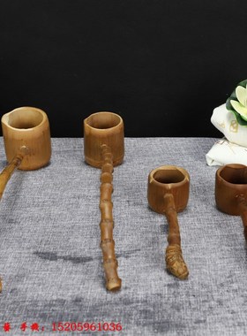 方塔奇浴佛勺子 竹勺竹瓢 九龙浴佛盆配用勺摆件