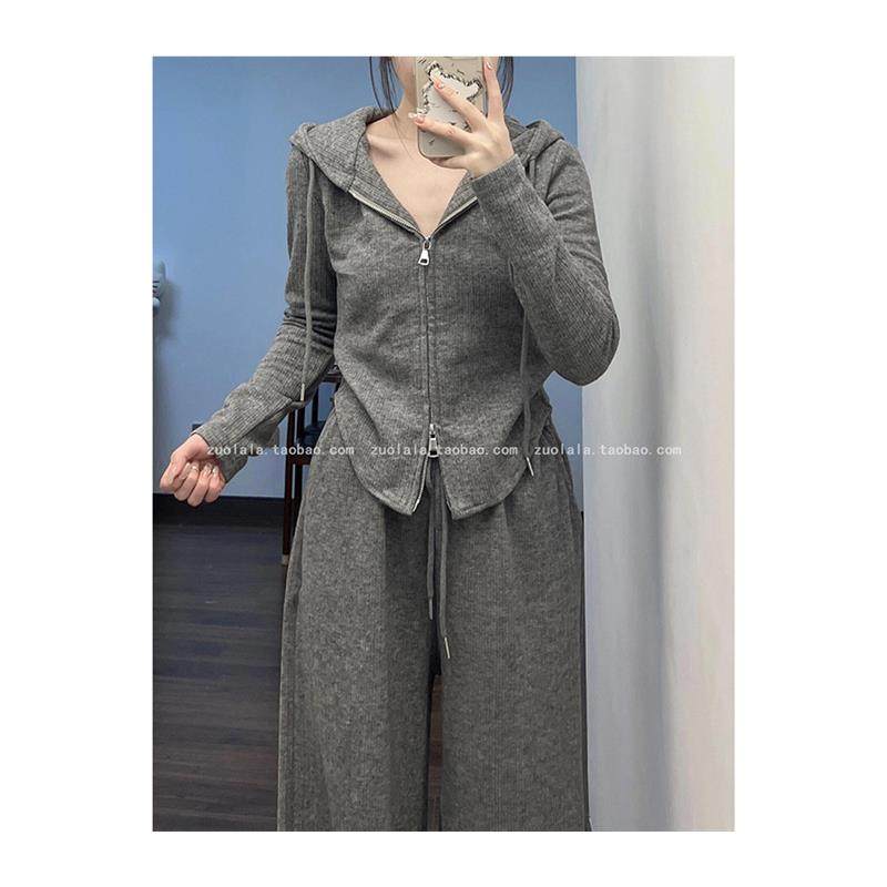 一整套入冬穿搭大码胖mm韩系高级感毛呢外套卫衣休闲裤减龄三件套,淘宝优惠券,粉丝福利购,淘宝优惠卷