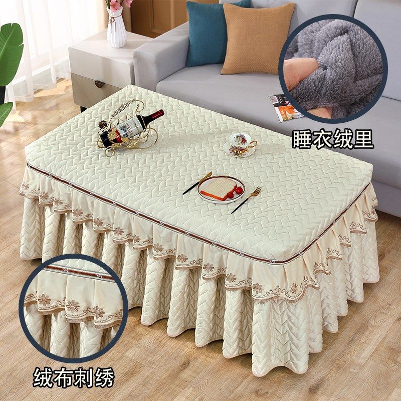 加厚睡衣绒里电炉罩保暖烤火桌子罩绒布盖子以及防油防水皮罩两款,淘宝优惠券,粉丝福利购,淘宝优惠卷