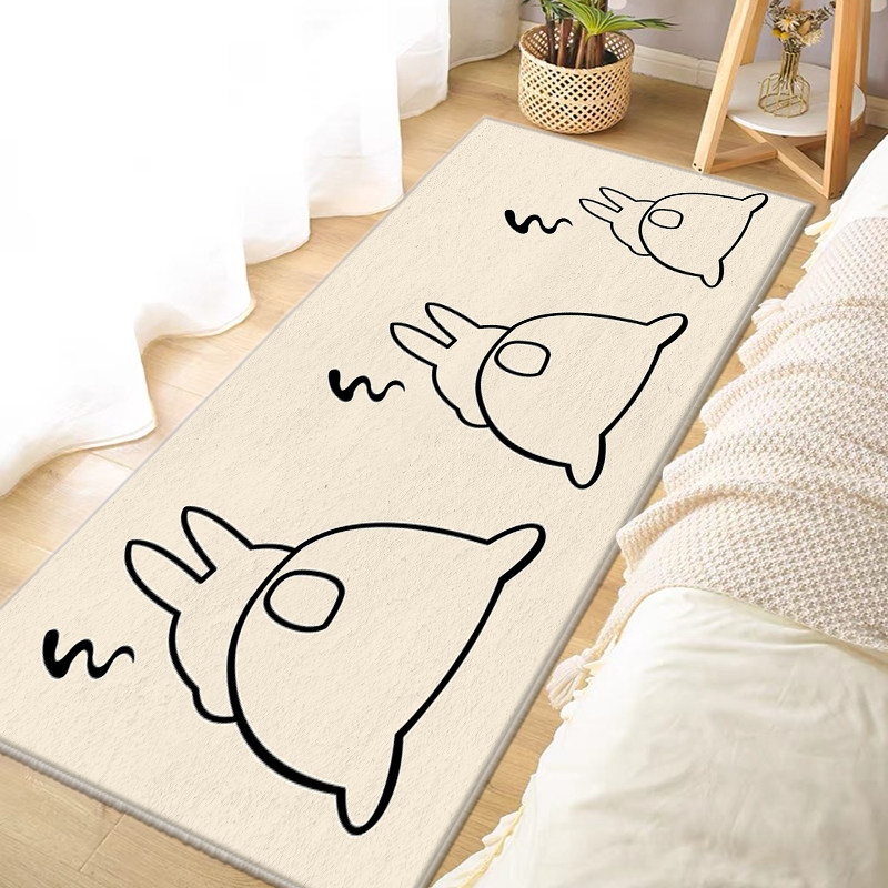 加厚仿羊绒床边地毯卧室长条床边毯客厅床前地毯茶几沙发防滑地毯,淘宝优惠券,粉丝福利购,淘宝优惠卷