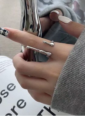 2023 New Punk Irregular Liquid Lava Open Rings for Women Vin