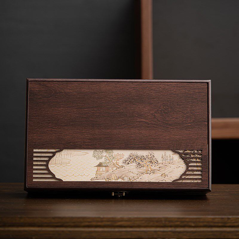 高档复古茶叶礼盒空盒紫砂六小罐碎银子正山小种金骏眉包装盒定制,淘宝优惠券,粉丝福利购,淘宝优惠卷