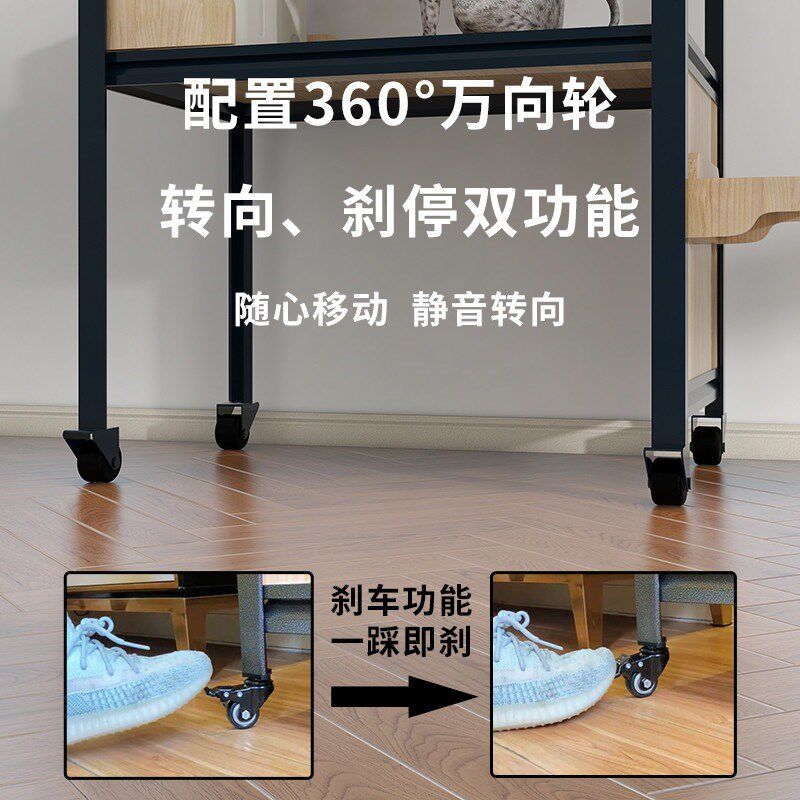 大型猫爬柜多层猫别墅室内猫抓板猫爬架猫砂盆一体实木猫窝,淘宝优惠券,粉丝福利购,淘宝优惠卷