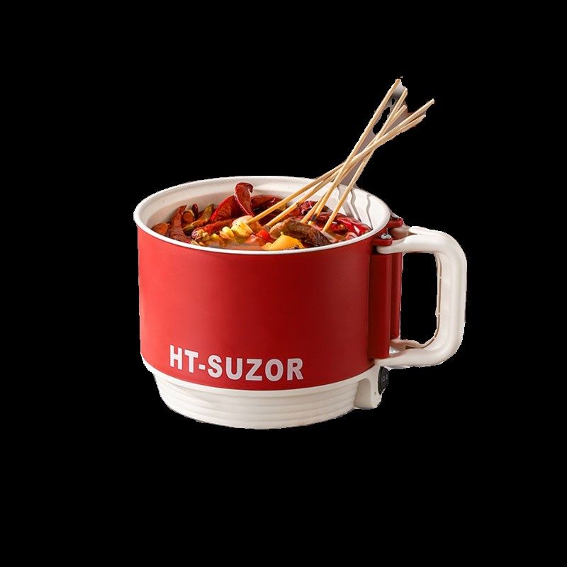 木纹拌面盘电煮锅宿舍学生小电锅多功能便携式电煮锅便携式拌面碗,淘宝优惠券,粉丝福利购,淘宝优惠卷